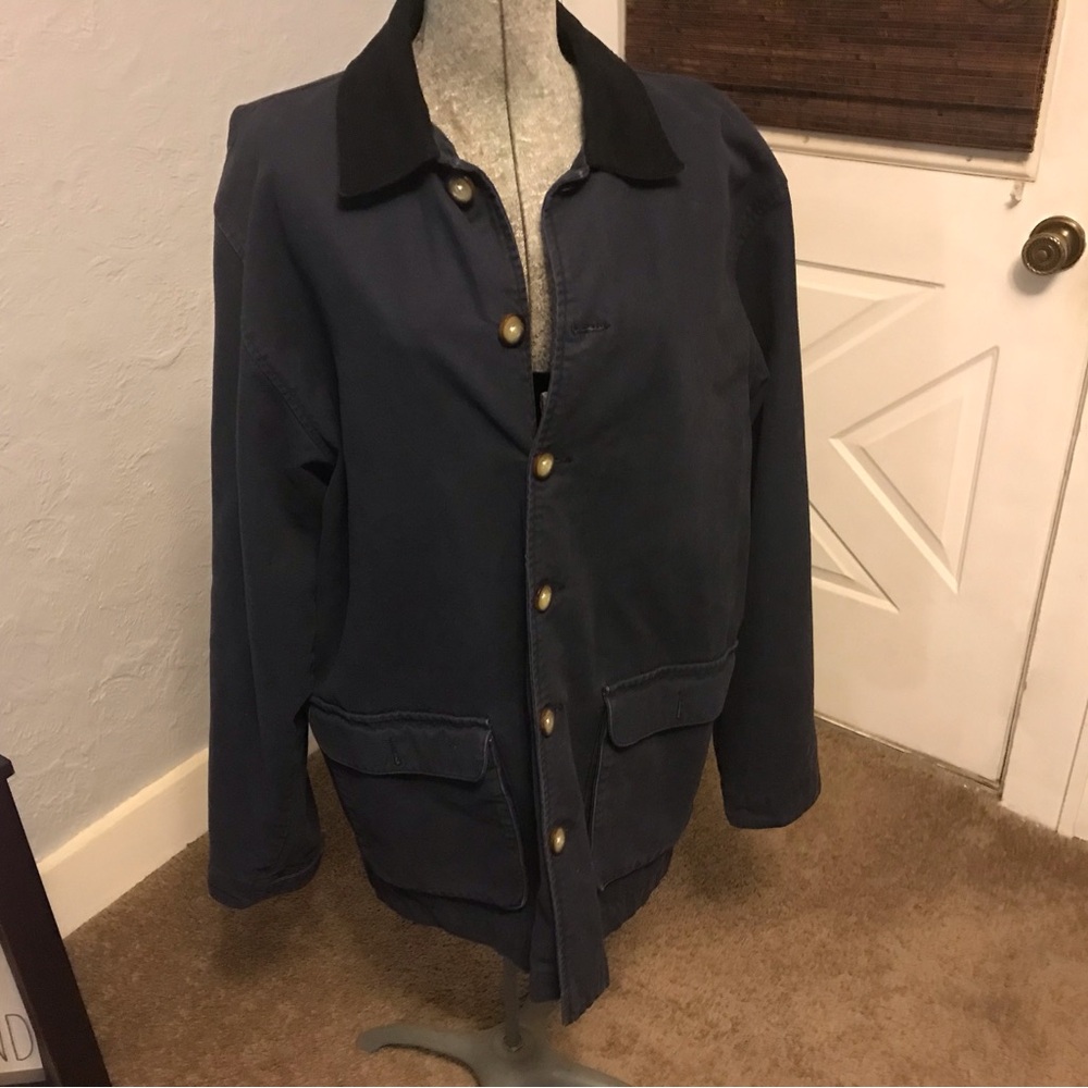 Vintage  Atrium Barn Jacket Velvet Collar Size M